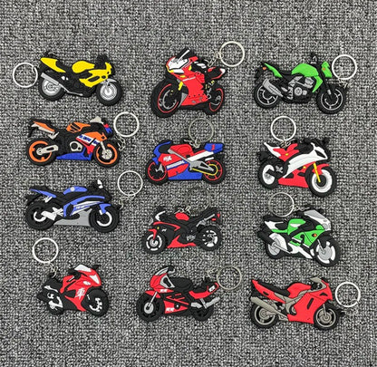 3D Motorcycle Rubber Keyring